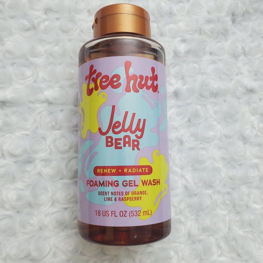 Tree Hut Jelly Bear Renew + Radiate Foaming Gel Body Wash 18 fl oz Unisex Purple